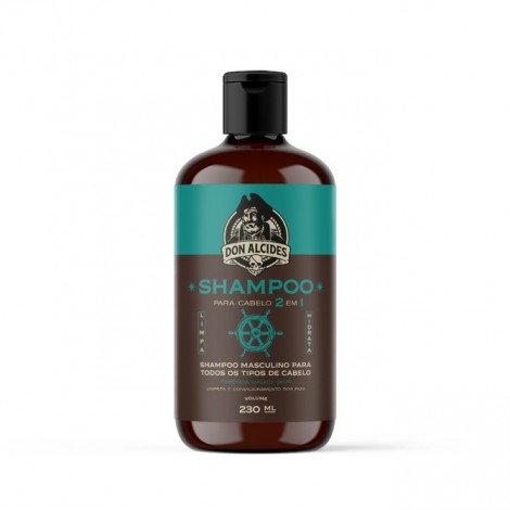 Shampoo Para Cabelo 2 em 1 Calico Jack Don Alcides 230 ml