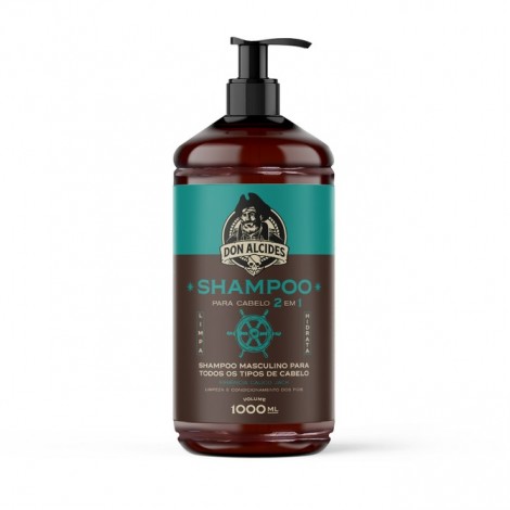 Shampoo Para Cabelo 2 em 1 Calico Jack Don Alcides 1 Litro