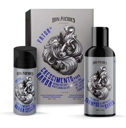 Kit Fator de Crescimento Para Barba Nanofactor + Peeling Pri Shampoo